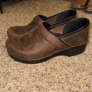 Brown leather Dansko